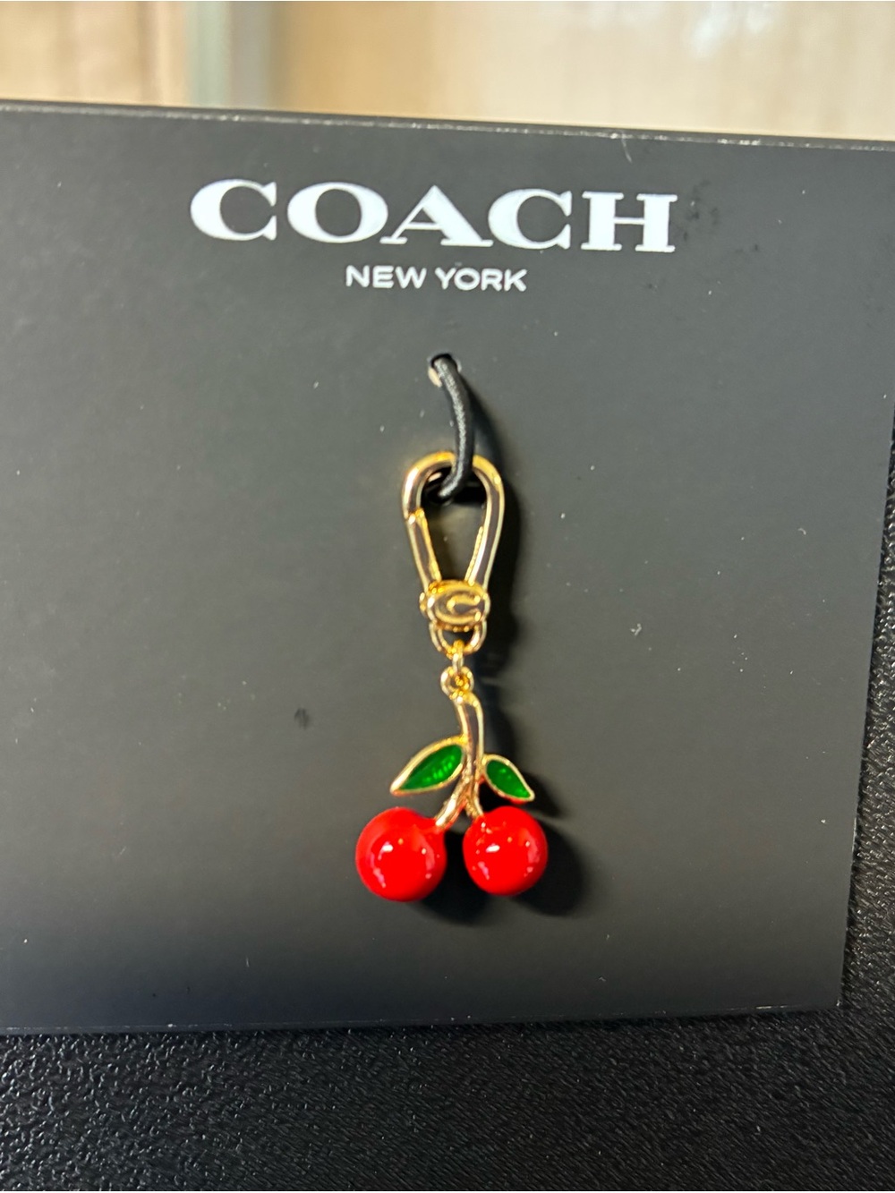 COACH Gold-Tone Cherries Charm